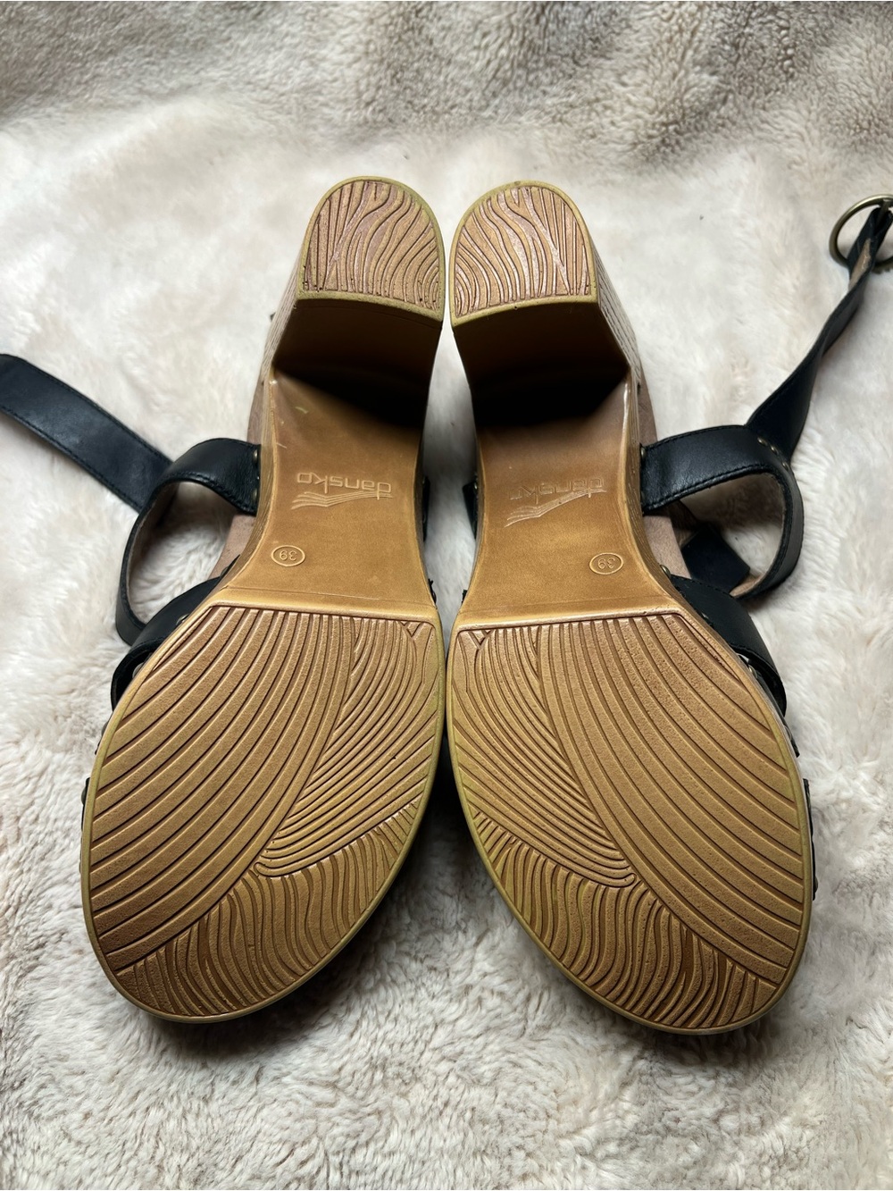 Dansko Frida sandals black leather size 39 or US 8.5-9 - Picture 5 of 5